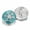 Blue, variant on HOOUN 10pcs Christmas Snap Rhinestone Snowflake Snap Button Fit 18mm Snap Bracelet-White