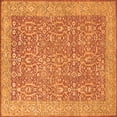 thumbnail image 1 of Ahgly Company Indoor Square Oriental Orange Traditional Area Rugs, 7' Square, 1 of 4