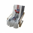 thumbnail image 4 of 4th of July Soft Flannel Fleece Throw Blanket, Uncle Sam Hat Wearing Cat with Stars and Stripes American Patriotic , Cozy Plush for Indoor and Outdoor Use, 70" x 90", Multicolor, by Ambesonne, 4 of 6