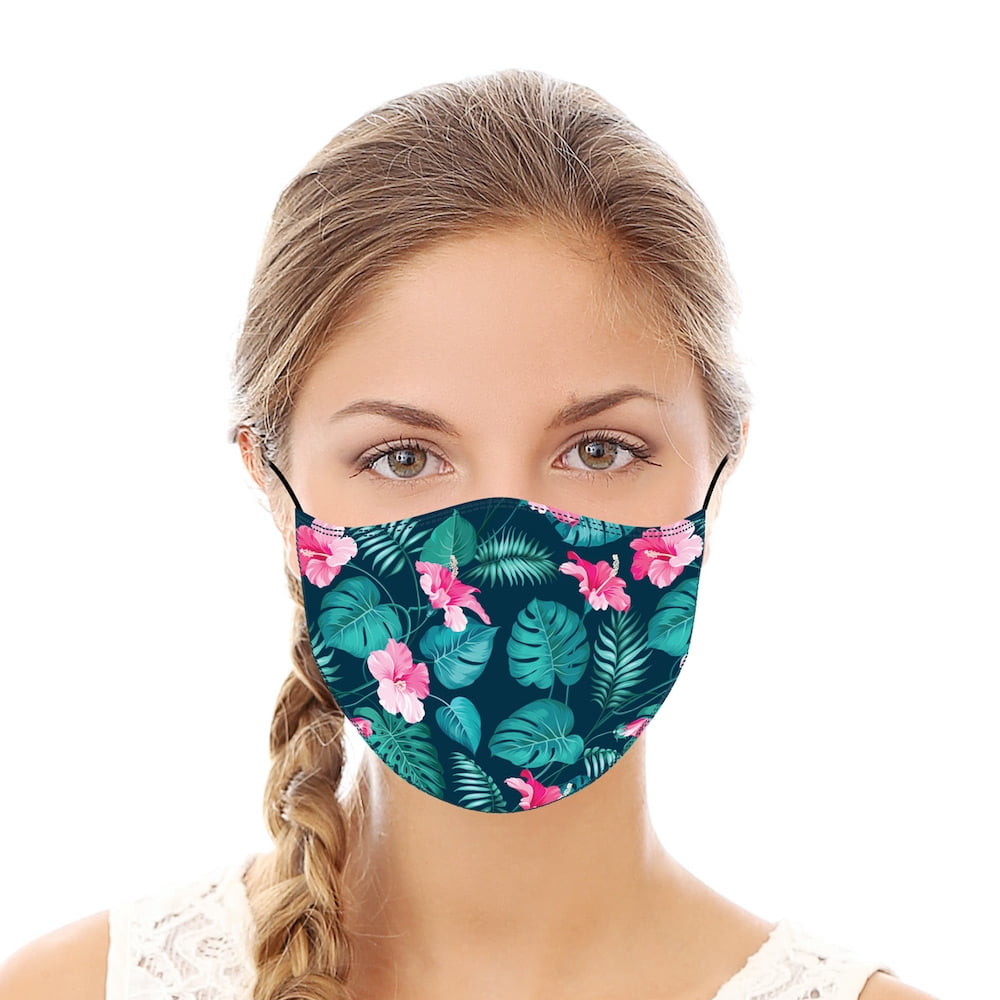 Tropical Floral Reusable Cloth Face Mask