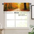 thumbnail image 2 of JOOCAR Autumn Forest Polyester Window Valance Curtain for Home Kitchen Living Room Bedroom Bathroom Decor 54x18 inch, 2 of 4