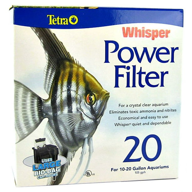 Tetra whisper power filter for aquariums 3 filters in 1 up to 20