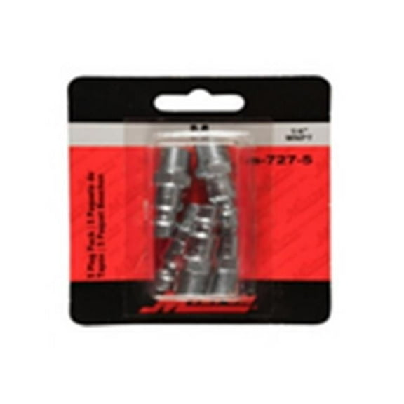 Milton Industries s-727-5 0.25 in. Male Plug M-Style - Pack of 5