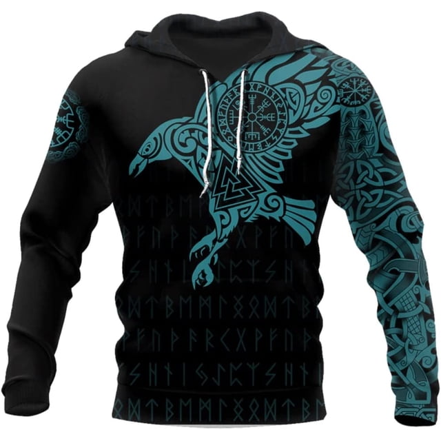 Sudadera con Capucha con Estampado 3D De para Hombre,Ropa De Calle Informal con Estampado De El Cuervo del Tatuaje, Estilo Retro Harajuku CBW-2006 4XL CBW-2006 4XL Xishao ropa