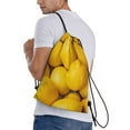 thumbnail image 3 of Bingfone Ripe Yellow Lemon Drawstrings Backpacks Bags For Men Women Gym Drawstrings Bag, 3 of 9