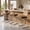 Dark Brown, variant on Daluvenix Natural Rattan Bar Stools Set of 2 with Cane Back, Mid Century Modern Kitchen Counter Height BarStools, Dining Room Upholstery Boho Microvelvet Seat Bar Chairs