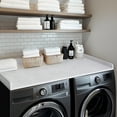 thumbnail image 3 of Kaboon Washer Dryer Countertop with Edge Rails, 27.5" x 54", White Rock, 3 of 7