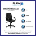 thumbnail image 3 of Scranton & Co Mid Back Glove Vinyl Executive Office Chair in Black, 3 of 8