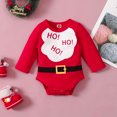 thumbnail image 2 of ZAXARRA Christmas Playsuit, Letter Short/Long Sleeve Romper, 2 of 9