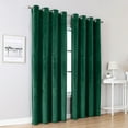 thumbnail image 2 of Gomelly Blackout Drapes Thermal Insulated Curtains Modern Window Curtain Luxury Room UV Protection Green W:52"x H:72", 2 of 8