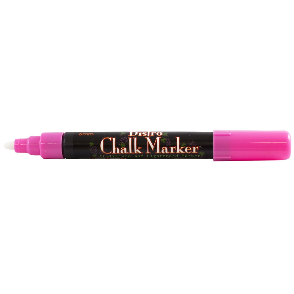 Marvy Uchida Broad Point Chalk Marker, Hot Pink, 1/Pack