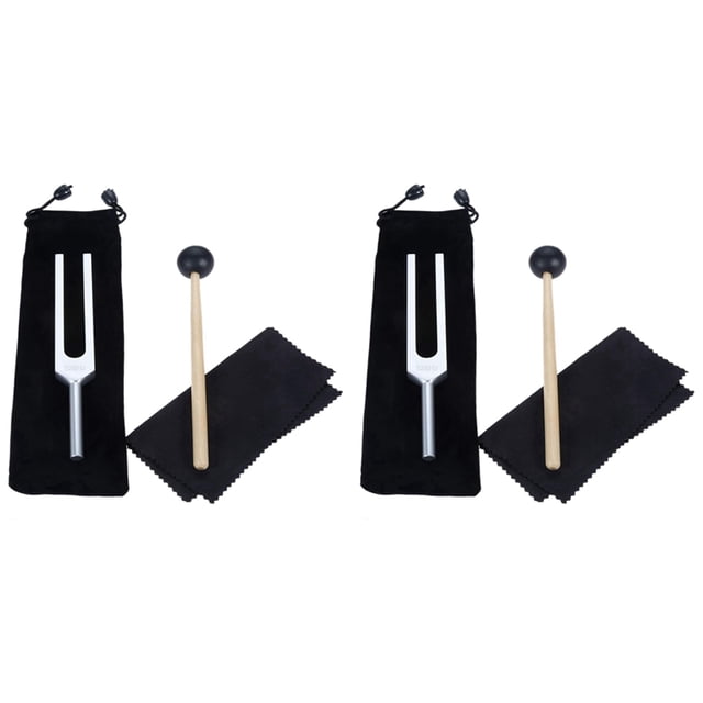 2X 528 Hz Tuning Fork, Silver Tuning Forks 528 Hz for Healing, Musical Instrument, Meditation, Relaxation