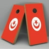 Tunisia Flag Cornhole Board Vinyl Decal Wrap