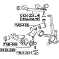 thumbnail image 2 of Febest RIGHT UPPER FRONT ARM # 0124-234RH OEM 48610-60060, 2 of 2