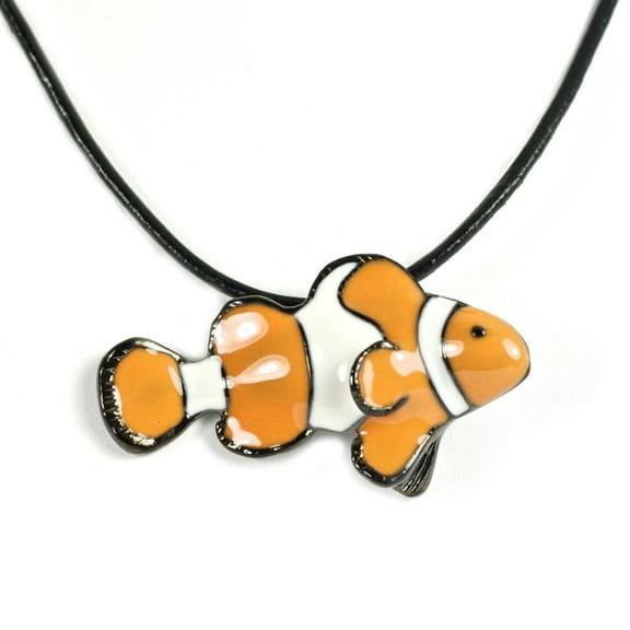 Clown Fish Sea Life Pendant Necklace