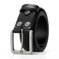 thumbnail image 3 of Wrangler Men's Genuine Leather Belt with Removable Buckle, 38mm Casual Belt for Jeans, Gifts for Men, 3 of 10