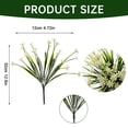 thumbnail image 3 of SMKE faux flowers,memorial decor,memorial arrangement,floral arrangement,cemetery arrangement,grave arrangement,12.6" Artificial White Flower Spray,Faux Memorial Bouquet for Hanging Decor, 3 of 9