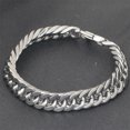 thumbnail image 3 of mmirethe Weave Bracelets Reusable Chains Jewelry Rustproof Lightweight Bracket Fashionable Hand Chain with Square Buckle 9mm 22cm, 3 of 8