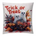 Anna Cowper Square Velvet Throw Pillow Covers Set 16" x 16" Halloween