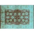 thumbnail image 1 of Ahgly Company Indoor Rectangle Oriental Light Blue Industrial Area Rugs, 8' x 12', 1 of 4