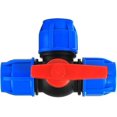 thumbnail image 1 of Válvula de plástico para tubería de agua tipo T, conector rápido para tubería de agua de PE, válvula de bola de 3 vías, 1 of 5
