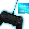 thumbnail image 2 of Cable 4Gamers Carga y Juega Led 3m USB-C Para PS4 Efecto Led Azul Micro-USB, 2 of 6