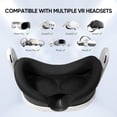 thumbnail image 2 of 2 Pack Lens Protector Cover Accessories Compatible with Oculus Meta Quest 3/3S, Quest 2/Quest, Rift S and Vive Index, Apple Vision Pro, Protects VR Lenses from Sunlight, Scratches and Dust, 2 of 8