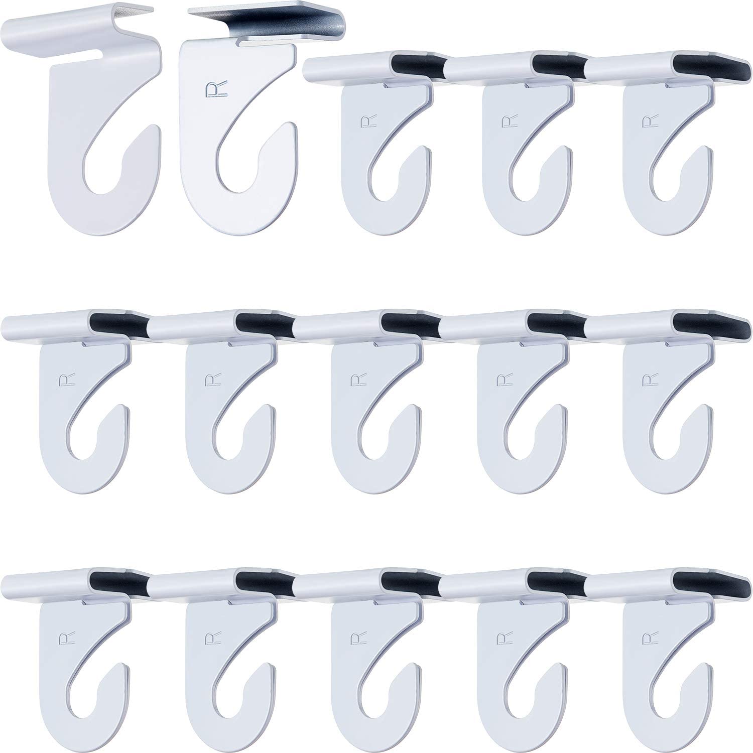 Aluminum Ceiling Hooks for DropCeiling TBars Right and Left White