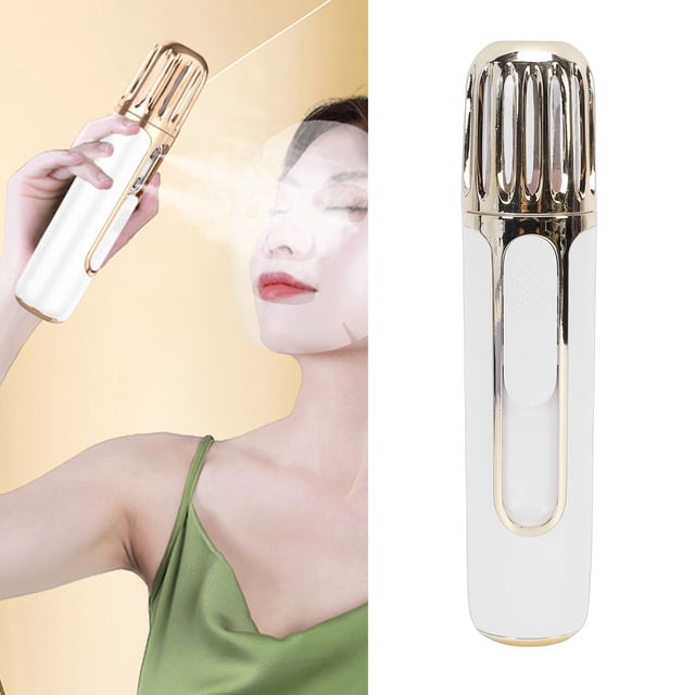 Rociador De Niebla Facial Nano De Doble Boquilla Con Batería Recargable De 1200 MAh Y Tanque De Agua De 20 Ml Para Hidratación, Configuración De Maquillaje, Cuidado De
