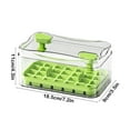 thumbnail image 3 of CasaChic Ice Storage Box, Food Grade Plastic, Large Capacity 50 Ice Cubes, with Ice Molds & Clip, Transparent Lid, Drawer Storage, Easy Clean, Portable Handle, for Home Refrigerator Storage, 3 of 6