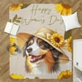thumbnail image 4 of Happy Women's Day Miniature American Shepherd Sunflower Vintage Proud Mom Cozy Sherpa Blanket MAS Dog Lover Gifts Warm Soft Throw Blanket - 02030, 4 of 5