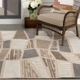 thumbnail image 2 of Loomaknoti Fortune Elawynz 5' x 7' Beige Geometric Indoor/Outdoor Area Rug, 2 of 5