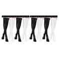 thumbnail image 4 of QualitChoice 4pairs Easy To Wear Thigh High Socks For Comfort All Trend Match Stockings 2Set, 4 of 6