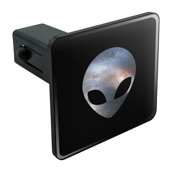 Alien Head in Space Tow Trailer Hitch Cover Plug Insert
