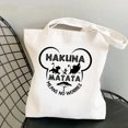 thumbnail image 3 of Bolso de mano de lona estilo años 90 Y2k de Disney El Rey León, bolso de hombro ecológico Hakuna Matata, bolso de compras para mujer, bolso de mano para mujer, 3 of 5