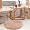 thumbnail image 2 of 40cm Tatami Cushion Round Straw Weave Handmade Pillow Floor Yoga Chair Seat Mat, 2 of 5