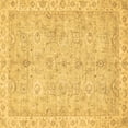 thumbnail image 1 of Ahgly Company Indoor Square Abstract Brown Modern Area Rugs, 5' Square, 1 of 4
