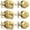 Gold, variant on Entry Door Knobs Lock Set and Single Cylinder Deadbolt Combination Set, Entry Door Locksets with Deadbolt Same Key， Flat Black (3 Pack), Keyed Alike