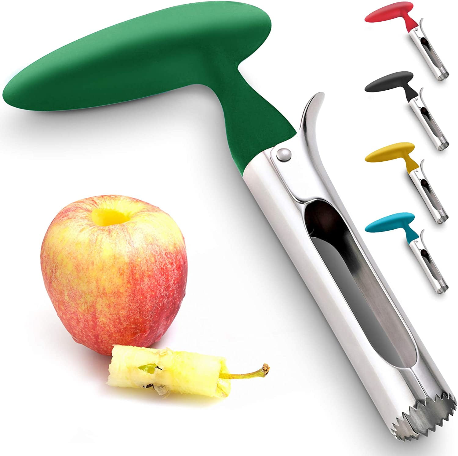 Easy To Use Durable Apple Corer Remover For Pears Bell Peppers Fuji Honeycrisp Gala And Pink Lady Apples Stainless Steel Best Kitchen Gadgets Cupcake Corer Zulay Green Walmart Com