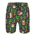 thumbnail image 3 of Balery Cute Hedgehogs Cactus Blue Traje de Baño Estilo Hawaiano para Hombre, Shorts de Secado Rápido con Bolsillos-X-Large, 3 of 6