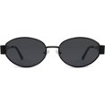 thumbnail image 4 of DUANHUI UV Protection Unisex Retro Oval Sunglasses, Shiny Black/Grey, 4 of 16