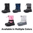 thumbnail image 6 of EQW Kids Waterproof Insulated Winter Snow Boots for Boys and Girls, Hook-and-Loop Strap, Drawstring Closure, Non-Slip Rubber Sole, 6 of 10