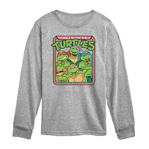 Teenage Mutant Ninja Turtles - Retro Group - Toddler Boys Long Sleeve Graphic T-Shirt