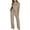 Brown, variant on Outfits Set for Women 2 Piece Fall Sets for Women Solid Color Long Sleeve Shirt Elastic Waist Draw Rope Pocket Pants Two Piece Set my items ordered by me recently