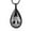 Black, variant on Tree of Life Urn Necklaces for Ashes Teardrop Cremation Necklace for Ashes, Urn Necklaces for Ashes for Women, Cremation Jewelry Locket Stainless Steel Keepsake