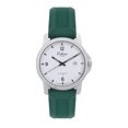 thumbnail image 1 of Orlean Mens Easy to Read Watch with Date - 316L Stainless Steel Case Washable Waterproof Silicone Band - 38mm Analog Men's Wrist Watches - White Dial - Silver / Green Band, 1 of 4