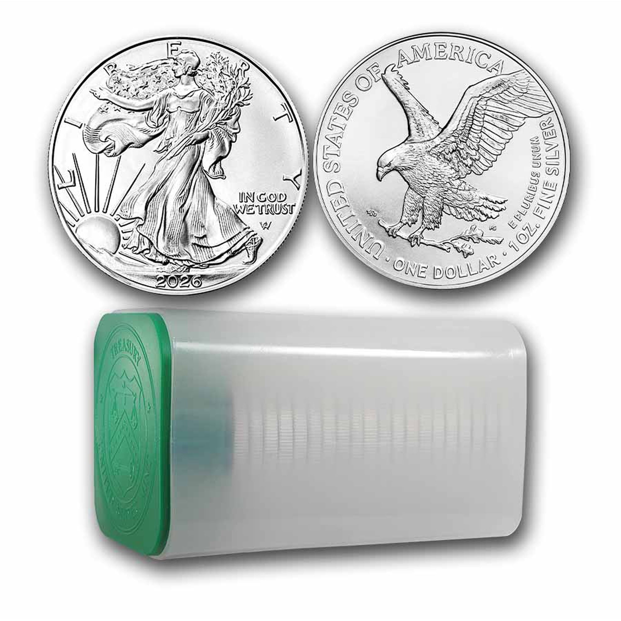 2026 1 oz American Silver Eagle Coin BU (Lot of 20)