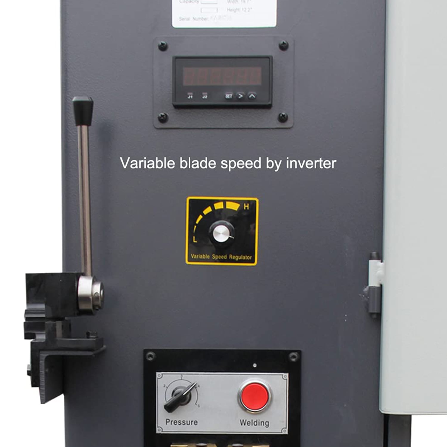 Metal Cutting Band Saw, 16 inch Variable Speed Vertical Band Saw with Work table Can Be Tilted, Fence and Miter Gauge, 220V 1PH, VS1611
