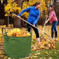 thumbnail image 2 of Waste Bag 125L Heavy Duty Garden Bag with Handles, Green Leaf Collection Bag with Military Canvas (H45.7 cm, D55.8 cm), 2 of 4