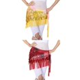 thumbnail image 1 of 2 uds del vientre bor disfraz cadera bufanda para proteger bufanda moneda lentejues cinturón con sastrería Irregur y exterior exterior exterior Hugo Belly Dance Hip Bufanda, 1 of 10